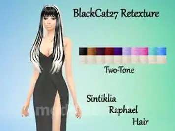 Download Sintikila Raphael Hair Retexture Two-Tone Platinum for The Sims 4