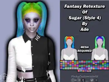 Fantasy Retexture of Sugar (Style4) hair by Ade