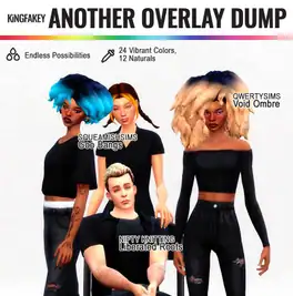 Mini Hair Pack: Ombre Bangs, Void Fro, Nifty Knitting Roots Recolors