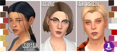 Liliili-sims Witching Hour Hair Dump