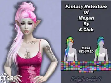 Fantasy Retexture of Megan hair by S-Club