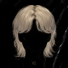 Middle Parted Wavy Mullet Hairstyle [Alpha]