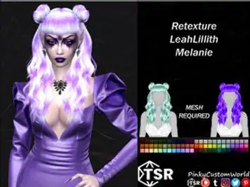 Retexture of Melanie hair by LeahLillith (Update 2022)