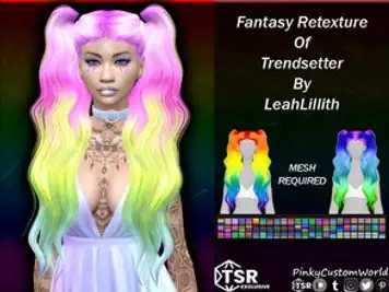 Fantasy Retexture of Trendsetter hair by LeahLillith