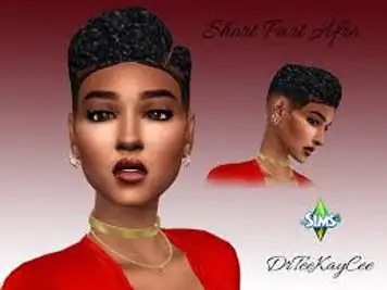 The sims 4 black hair cc