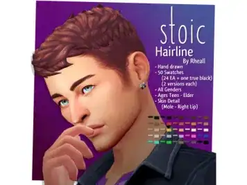 Stoic Hairline: Facial and Skin Details
