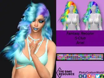 Fantasy Retexture of Ariel hair by S-Club