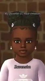 Black Hair Cc for Sims 4 Kids | TikTok