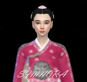 Hair accessories set (baessi daenggi/배씨댕기)
