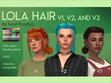 Lola Hair V3 (no bangs)