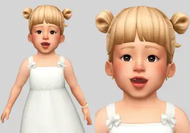 Space Bun Hairstyle for Toddler [MM]