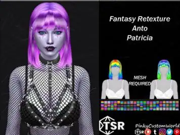 Fantasy Retexture of Patricia hair by Anto