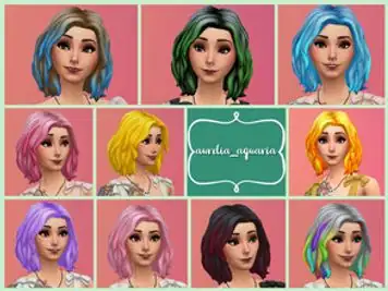 Mid Wavy Bob Recolor - Backyard