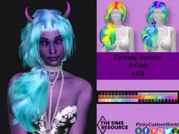 Fantasy Retexture of Lilia hair by S-Club