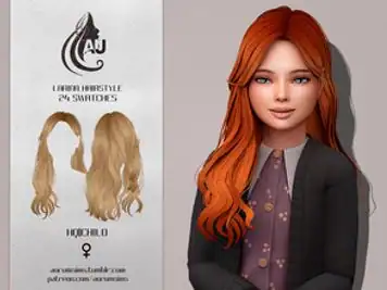 Larina - maxis match hairstyle for kids