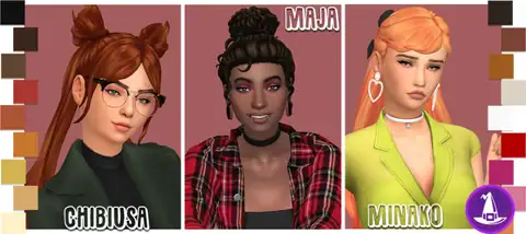 @faaeish & @miikocc​ Witching Hour Hair & Eyebrow Dump