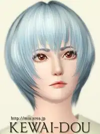 Jagged edges bob hairstyle - Leirei by Kewai Dou - Sims 3 Hairs