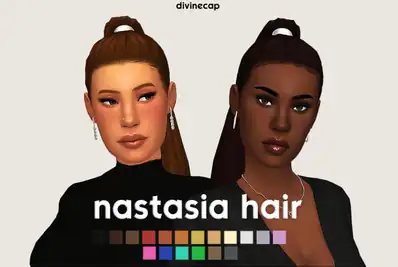 Nastasia HairHappy Holidays: BGC2, 18 EA Colors, Unique Hairlines, Custom Thumbnails