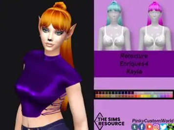 Retexture of Kayla hair by Enriques4