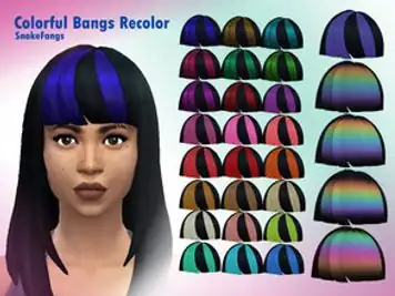 Colorful Bangs Recolor