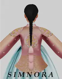 Korean Braided Hairstyle with Hair Accessory for Female [MM]