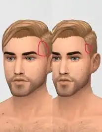 SOLVED} hairline clipping through skin | Sims 4 Studio