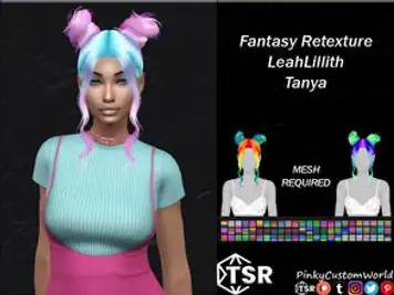 Fantasy Retexture of Tanya hair by LeahLillith
