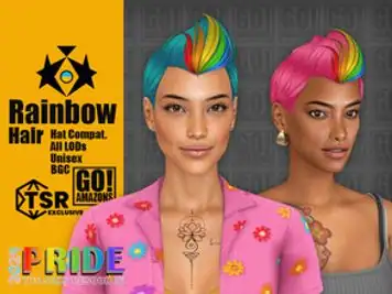 (Pride 2024) Rainbow Hair