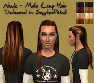 Mod The Sims - Nouk - Male Long Hair - Hair for you sexy men!