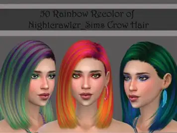 Nightcrawler Crow Rainbow Recolor - mesh needed