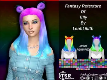 Fantasy Retexture of Tilly hair by LeahLillith