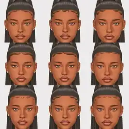 Baby Hairs and Edges Sims 4