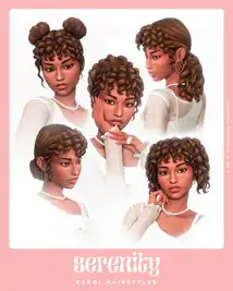 Karol Hairstyles ( Curly / Buns / Bangs / Pigtails / Lace Blouse / Top ) [MM]
