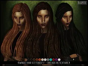 Blahberry Pancake - WINGS HAIR EITTO822 F - Dreads Retexture