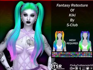 Fantasy Retexture of Kiki hair by S-Club