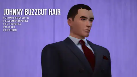 Johny buzzcut hair - mesh edit
