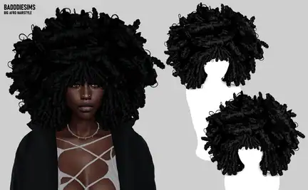 BIG AFRO HAIRSTYLE