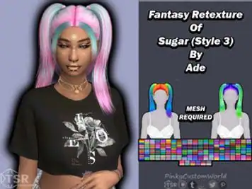 Fantasy Retexture of Sugar (Style3) hair by Ade