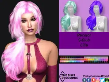 Retexture of Lilia hair by S-Club