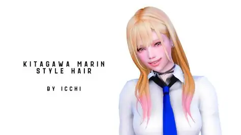 Kitagawa Marin style hair ＆ ombre accessories