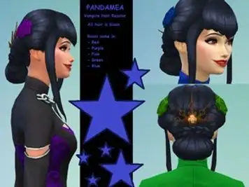 Black Vampire Hair With New Rose Colors - Vampire GP needed