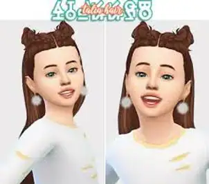 Maxis Match CC World — salttry: Talia Hair for Kids The little buns are...