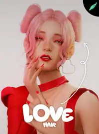 💖~love~ hair (heart space buns!) 💖