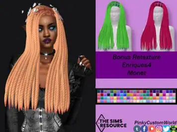 Bonus Retexture of Monet hair by Enriques4