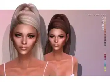 Nightcrawler Sims' Candy Apple Hair: A Stylish Female Hairstyle