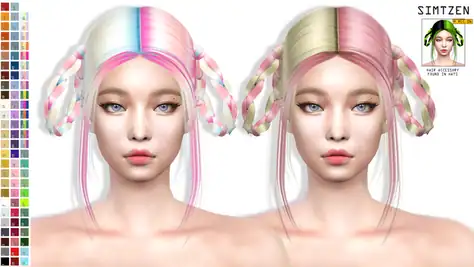 CC : Hair Accessory 06 - Half Half Hair Dye