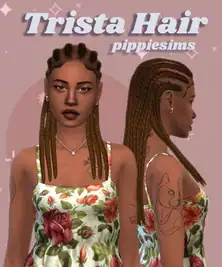 Trista Hair: BGC, Hat Compatible, Requires Separate CC Edges & Ombre