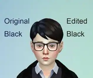 Vicky Sims 💯 chingyu1023 — Sims 4 Children Black Hair Texture Override...