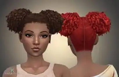 Afro Curls Hair at My Stuff Origin » Sims 4 Updates