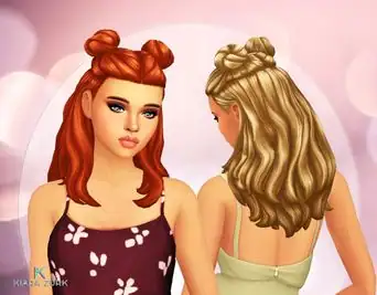 New Space Buns Half Up